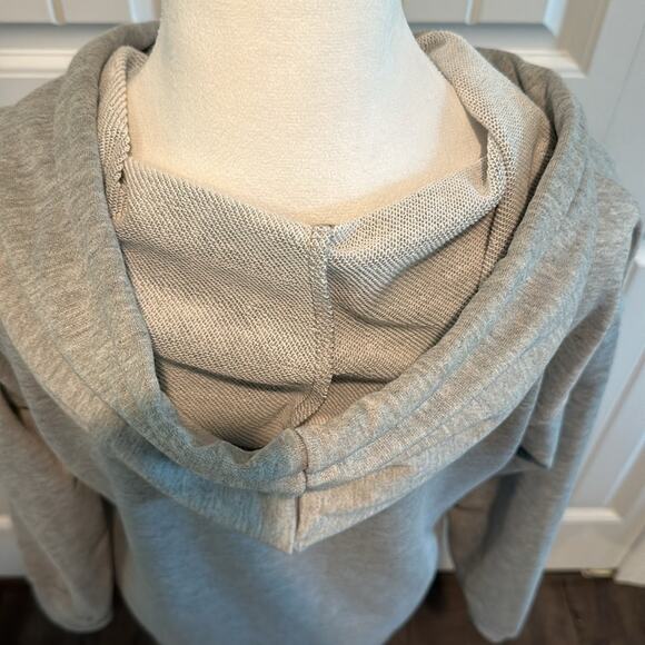 Leopard Print Lips Gray Medium Graphic Hooded Sweatshirt Dress NWOT - Picture 10 of 12